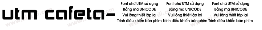 utm cafeta字体转换